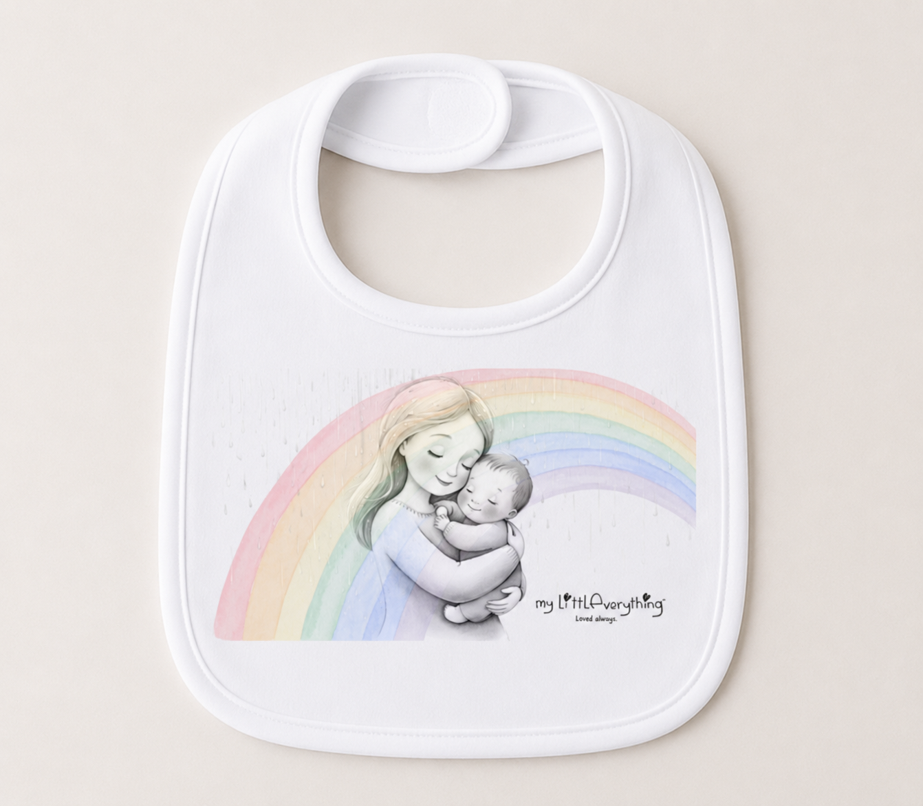 Rainbow Mother & Baby Bib