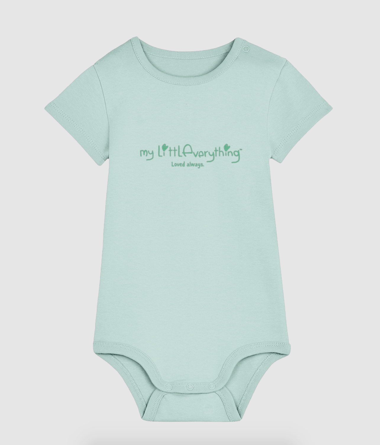 Classic Mint Green - Organic Cotton Baby Bodygrow