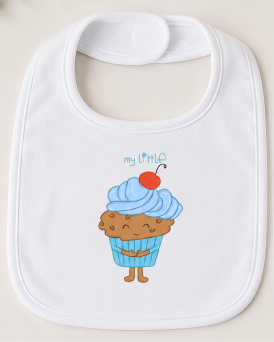 My Little Cupcake - Baby Blue Bib